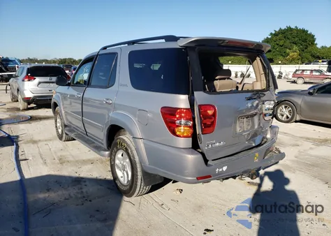 2001 Toyota Sequoia Limited из США, поврежденный, VIN 5TDZT38A51S049108